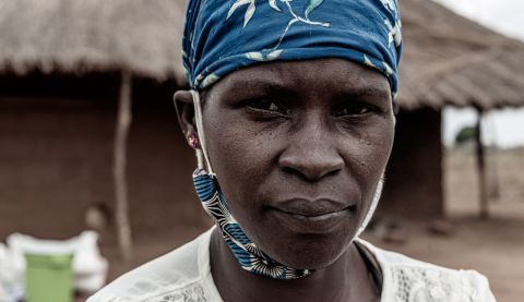 Francisca, 29, has received support from ActionAid following conflict in Mozambique during the pandemic