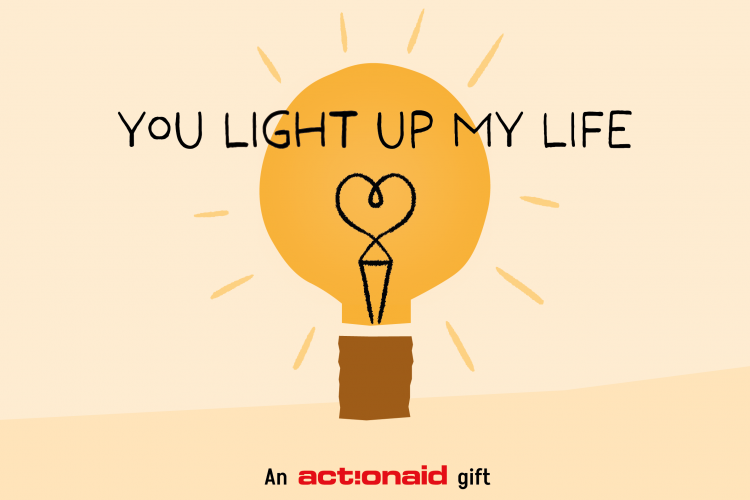 You Light Up My Life card