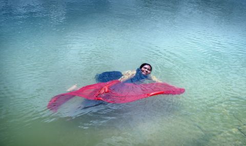 Amina, who fled her home in Myanmar, now lives in Bangladesh’s Cox’s Bazar, where she works as a lifeguard