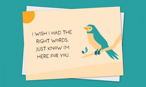 Show that you care with this thoughtful greetings card.