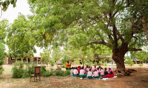 A girls' forum club in Kilifi County.