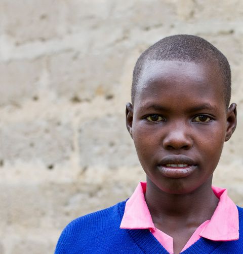 Purity, 13, from Kongelai, West Pokot, Kenya.