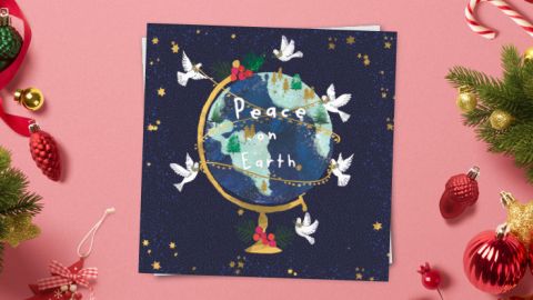 peace on earth charity christmas card