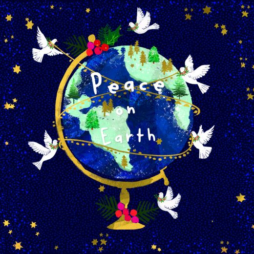 peace on earth charity christmas card