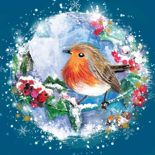 Charming robin charity christmas cards