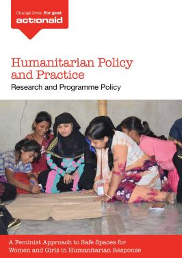 A feminist approach to safe spaces for women and girls in humanitarian response