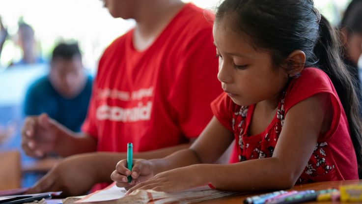 Mirna Maria, a sponsored child from Guatemala, writes a letter to her sponsor