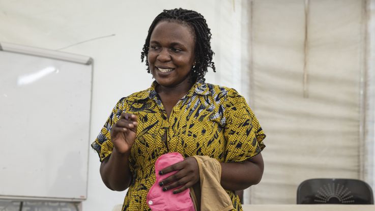 Juliet is the Chair of Community Transformation Agenda (COTA), ActionAid's partner in Imvepi refugee settlement