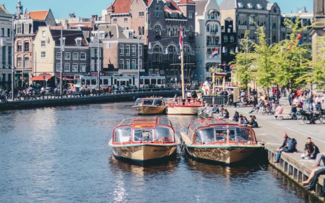 Boats in Amsterdam