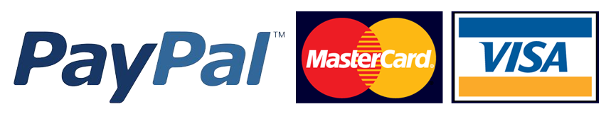 PayPal, Mastercard, Visa